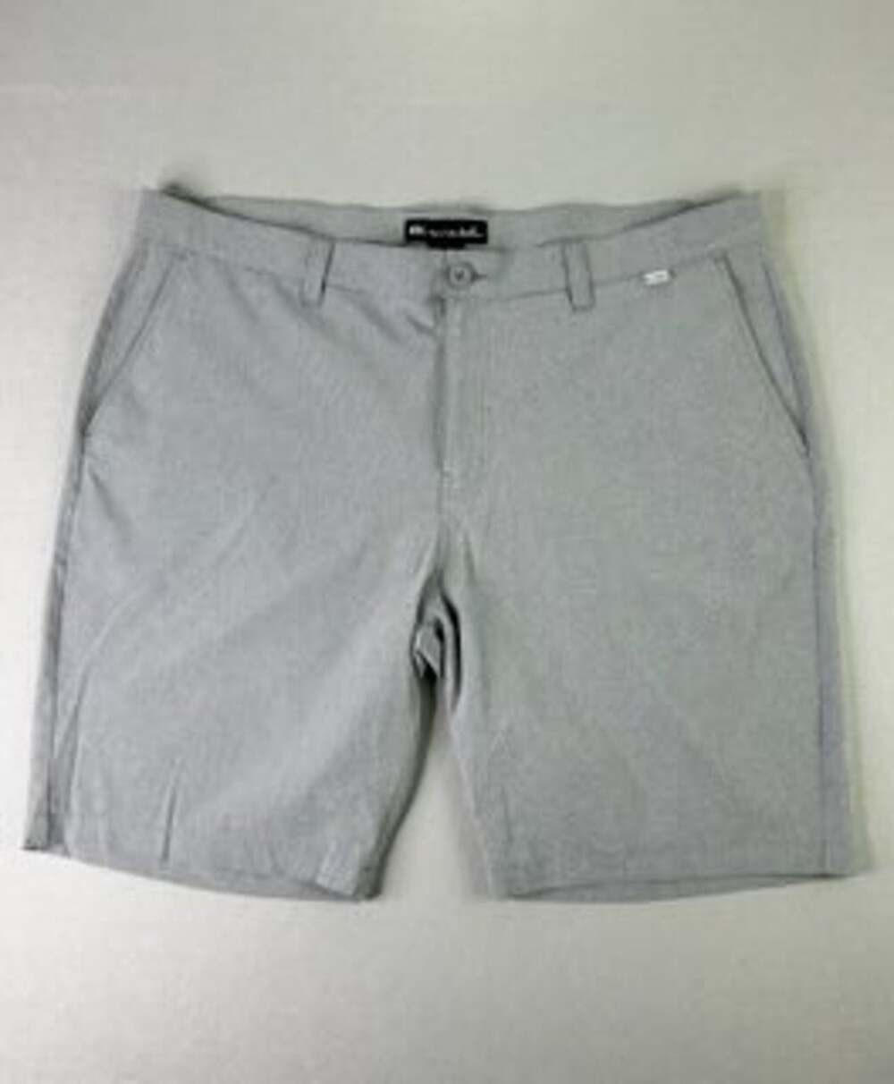 TravisMathew Mens Golf Shorts Size 40 Gray Flat Front Stretch Chino Casual